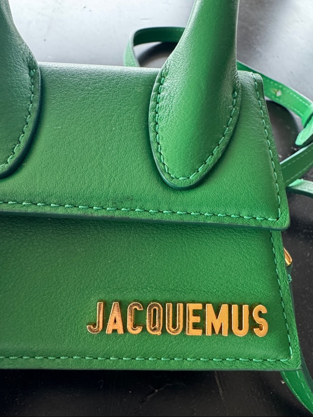 Jacquemus Emerald Green Mini Leather Top-Handle Bag ✨ - Picture 7 of 10